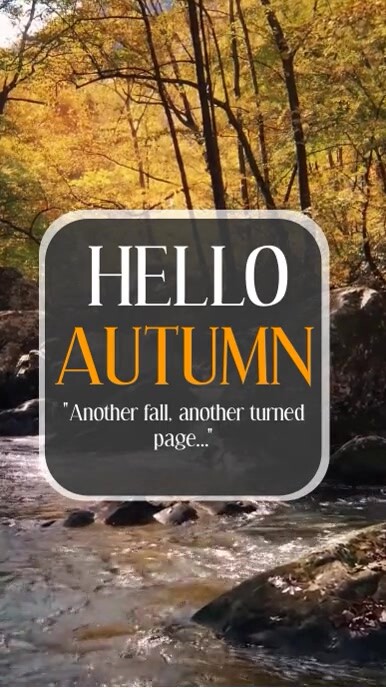 Hello Autumn Instagram Story template