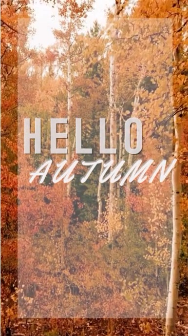 HELLO AUTUMN รีลบน Instagram template