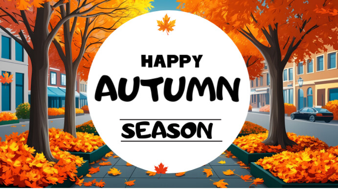 hello autumn Præsentation (16:9) template