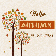Hello Autumn Instagram Post Template | PosterMyWall