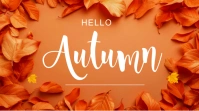 hello autumn Display digitale (16:9) template