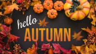 Hello autumn Blog Header template