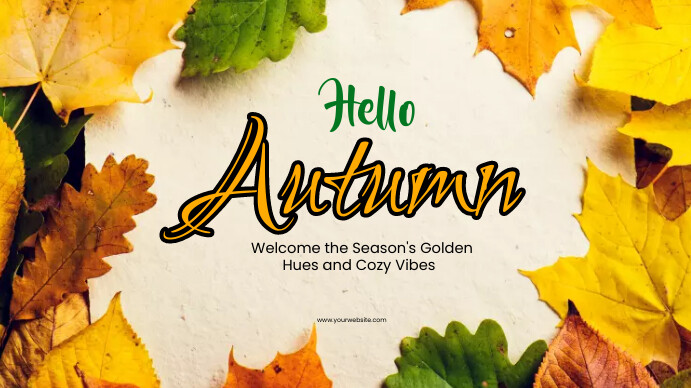 hello autumn fall Template | PosterMyWall