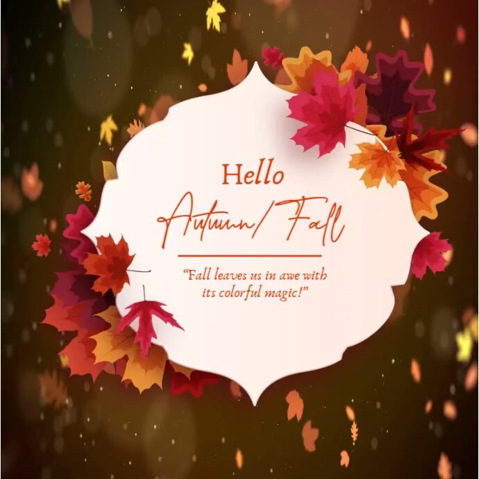 hello autumn hello fall instagram post Template | PosterMyWall