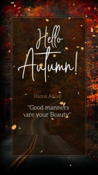 Black Autumn Greeting Instagram Story Template
