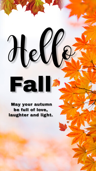 Hello Autumn story Instagram 快拍 template