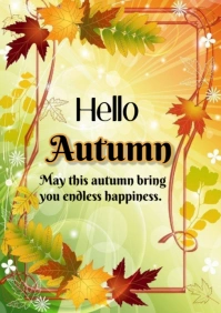 Hello autumn template 2025 A5