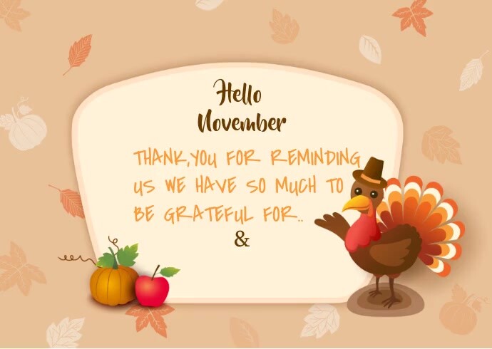 Plantilla de hello bovember | PosterMyWall