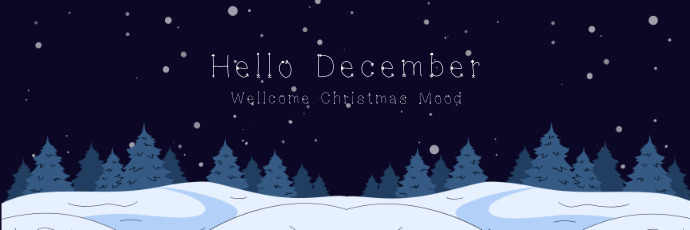 Hello December, Wellcome Christmas Mood Template | PosterMyWall