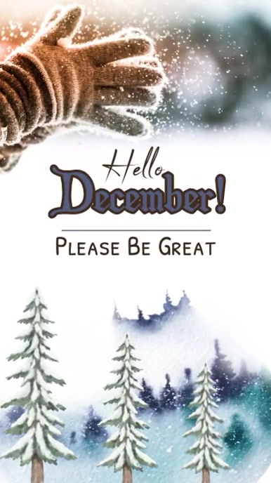 December Welcom Copy of hello december,welcome december,hello winter | PosterMyWall