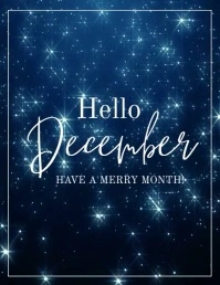 Hello December` Flyer (US-Letter) template