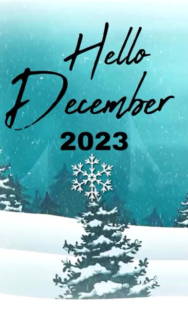 Hello December Inclusive hello december Template | PosterMyWall