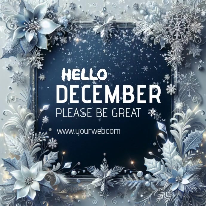 hello december Template | PosterMyWall