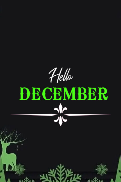 Hello december Template | PosterMyWall