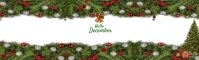 Hello December LinkedIn Background Image template
