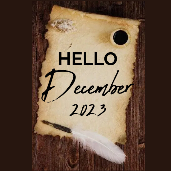 Hello December Post Instagram template