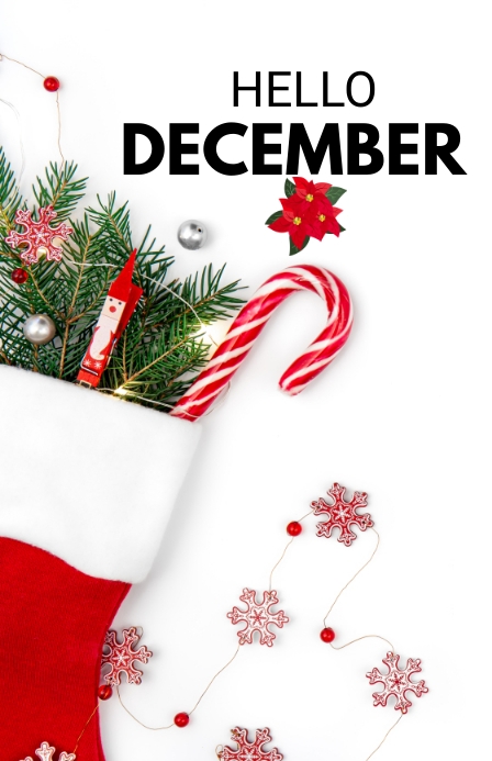 Copy of Hello December | PosterMyWall