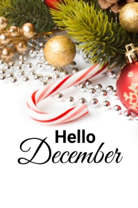 Hello DECEMBER Template | PosterMyWall
