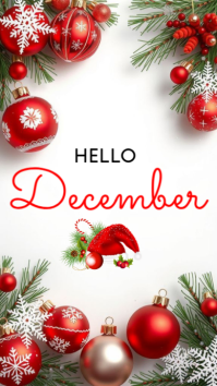 hello December Instagram Story template