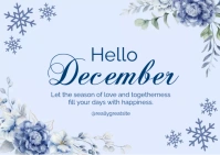 hello december A6 template