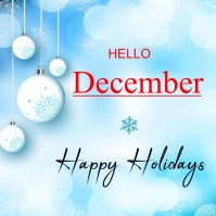 hello December Square (1:1) template