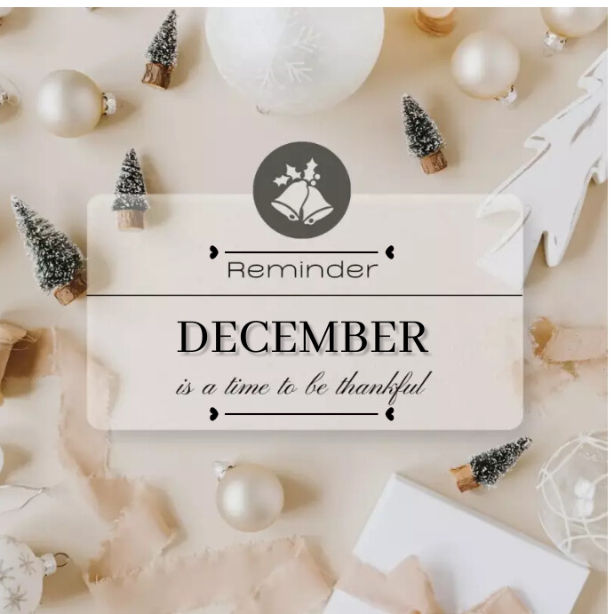 Hello December Instagram Post template