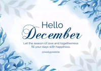 hello december A6 template