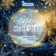 Hello December Instagram Post template