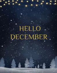 Hello December Template | PosterMyWall