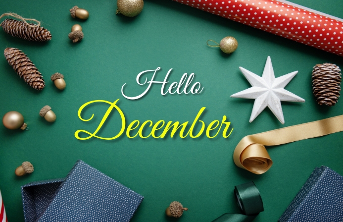Hello December Template | PosterMyWall