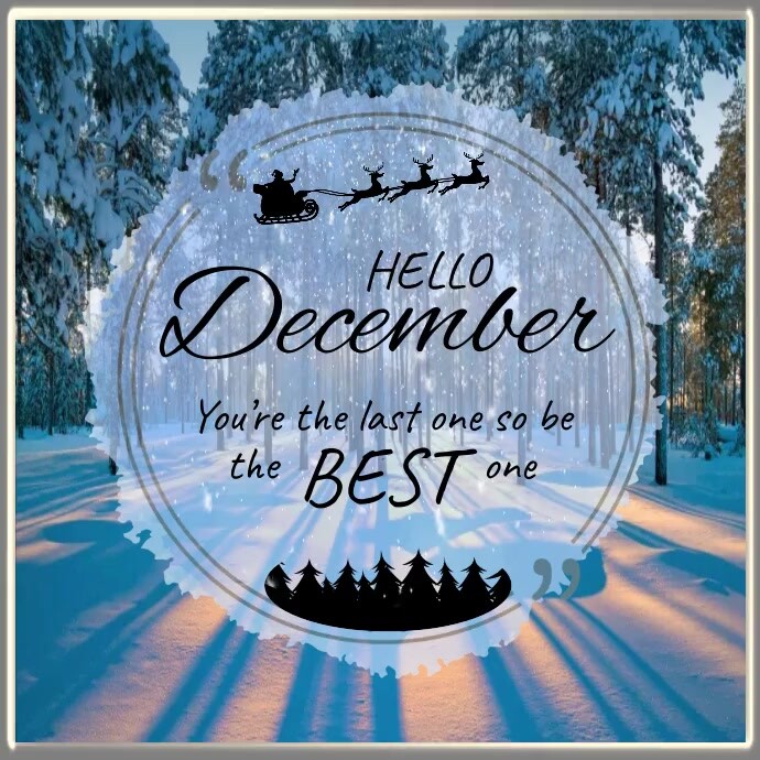 hello december Template | PosterMyWall