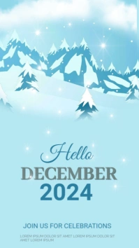 Hello December Instagram Story template
