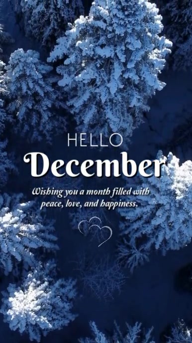 Hello december Reel Instagram template