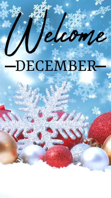 hello december Instagram Story template