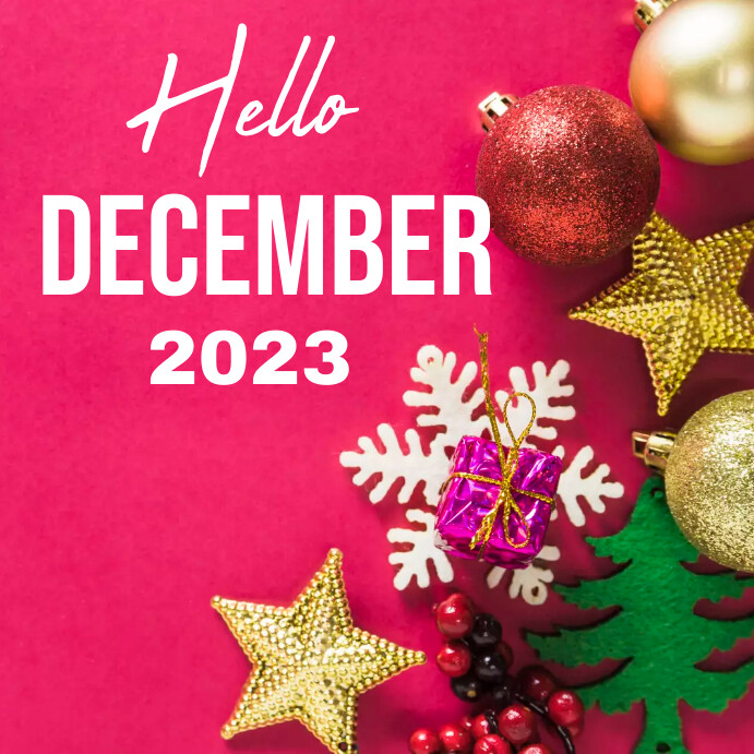 hello december Template | PosterMyWall