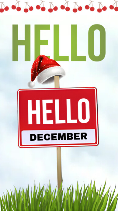 Hello December Instagram 快拍 template
