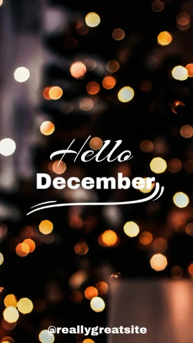 hello December Template | PosterMyWall