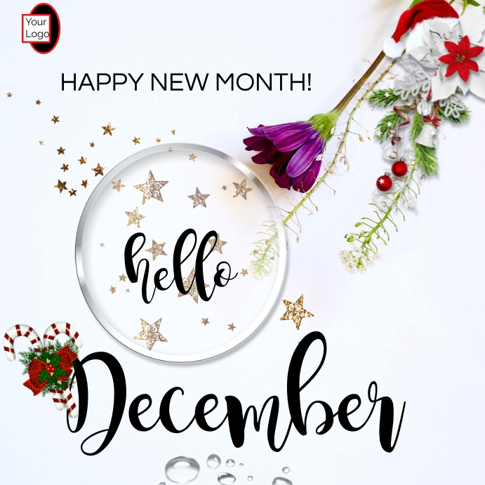 Plantilla de Hello December | PosterMyWall