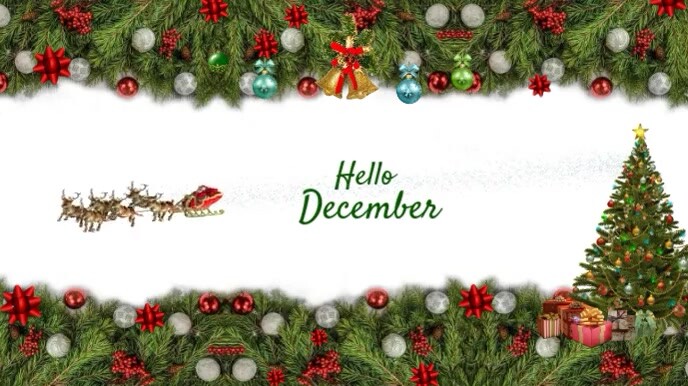 Hello December Template | PosterMyWall