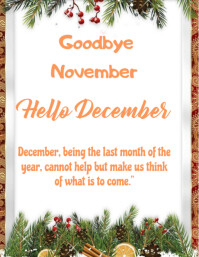 Hello December Template | PosterMyWall