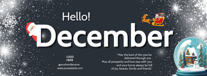 Hello December may the best come through you template