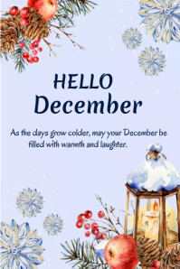 Hello december Template | PosterMyWall