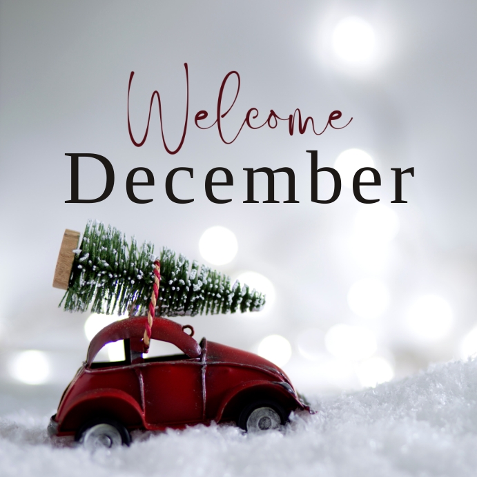 Hello December Images Lab Plantilla de Hola Publicación de Diciembre para Folleto de Redes ...