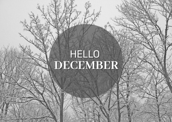 Hello December Template | PosterMyWall