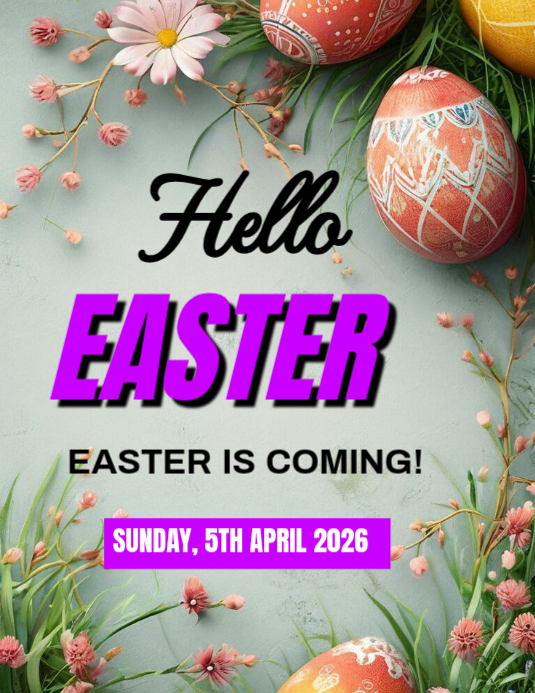 Copy of Hello Easter | PosterMyWall