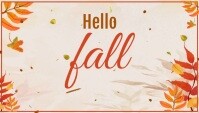 Hello Fall, Hello Autumn Koptekst blog template