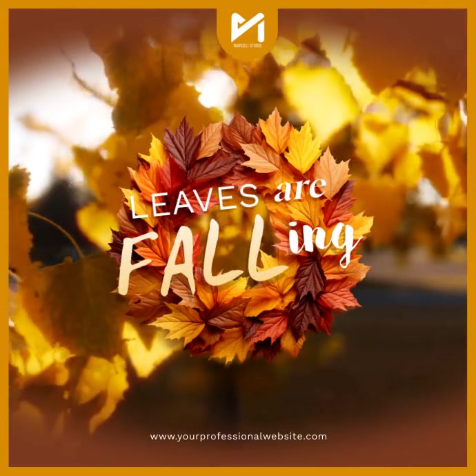 Fun Fall Ad Hello Fall Autumn Ad Template | PosterMyWall