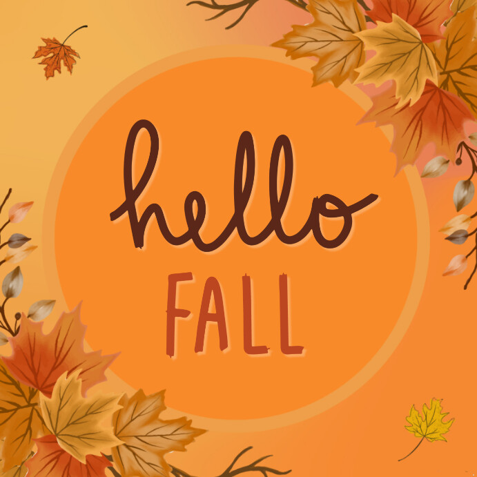 Hello Pre Fall Hello fall Template | PosterMyWall
