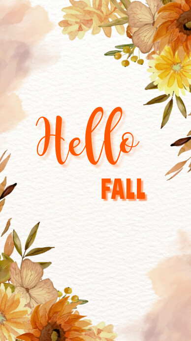 Hello Fall Template | PosterMyWall