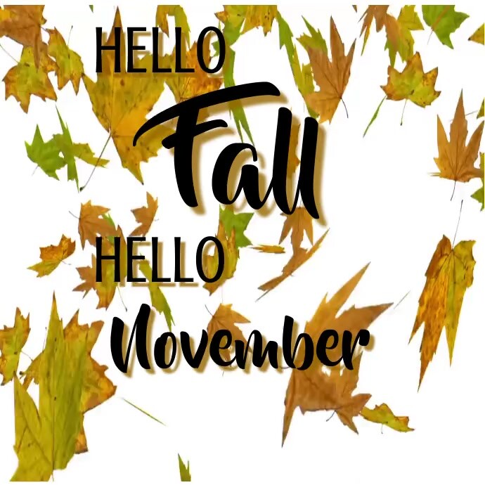 Hello Fall Hello November Instagram Post Template | PosterMyWall